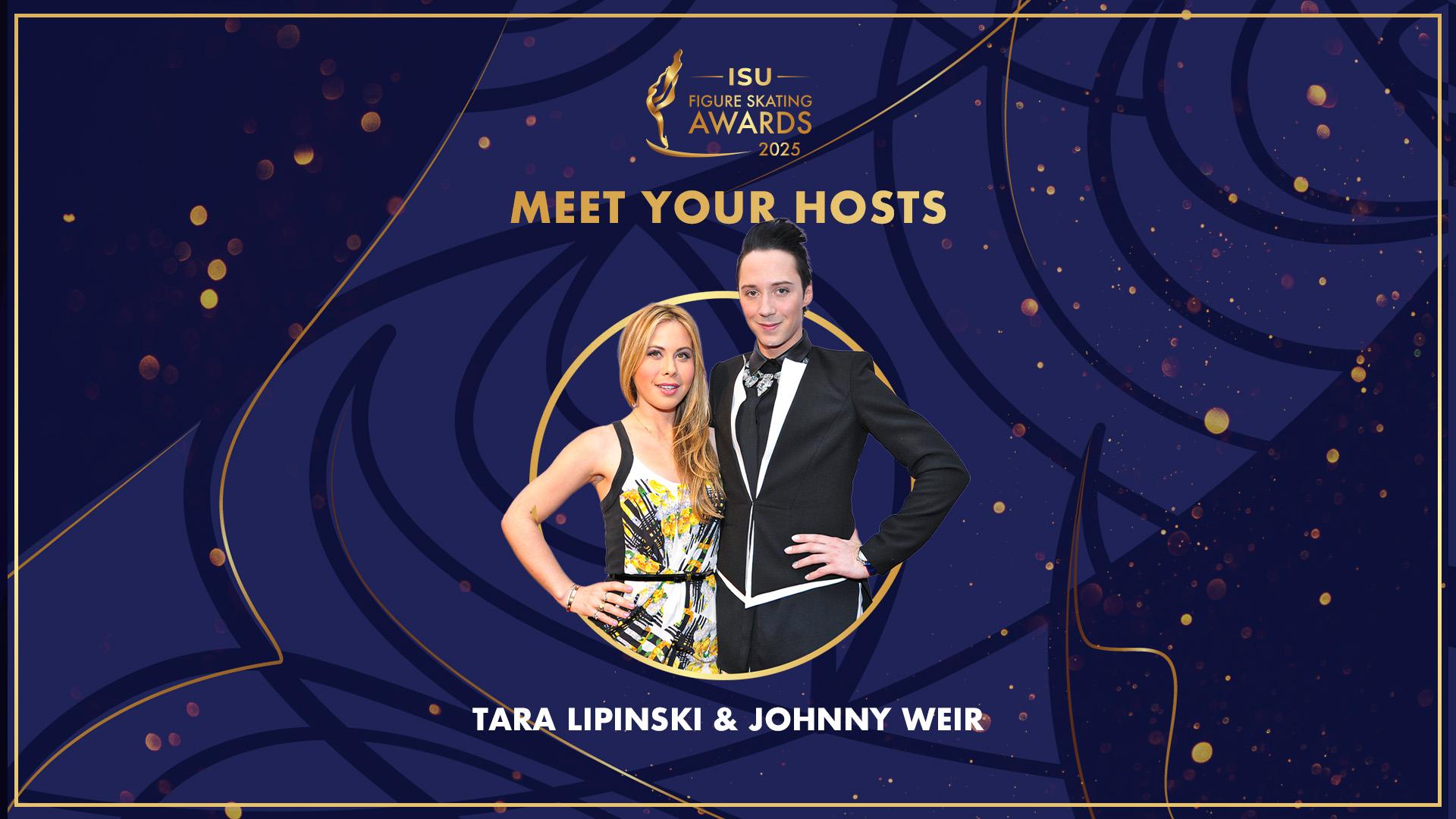 Glitz, Glam, and Greatness:  Tara Lipinski and Johnny Weir to Host the Spectacular ISU Figure Skating Awards 2025!