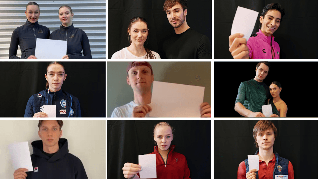 #WhiteCard on Ice: The ISU and Skaters stand together for Inclusion and Peace