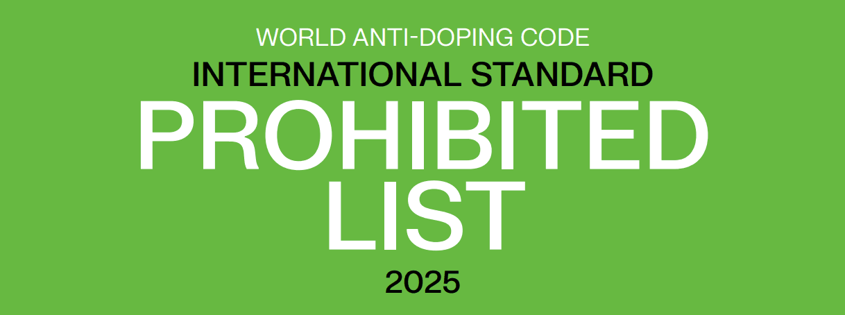 WADA published 2025 Prohibited List